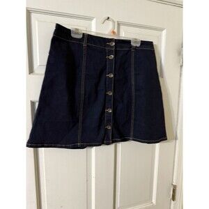 Est. 1946 Denim Dark Wash Mini Skirt Size 14
